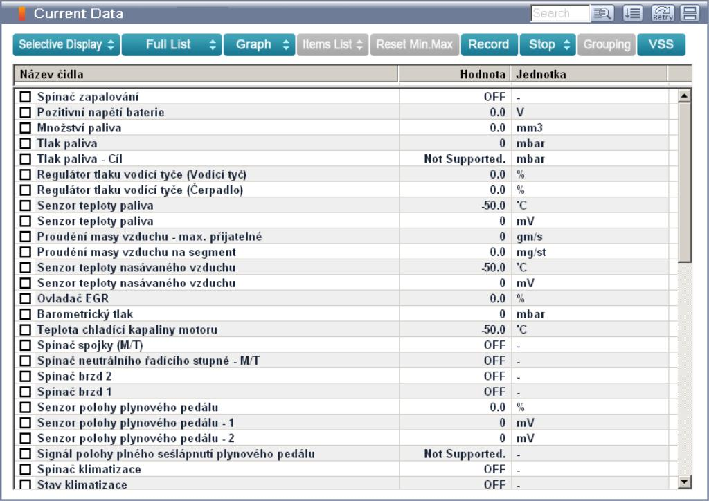 gds10: OBD-II diagnostic program screenshot