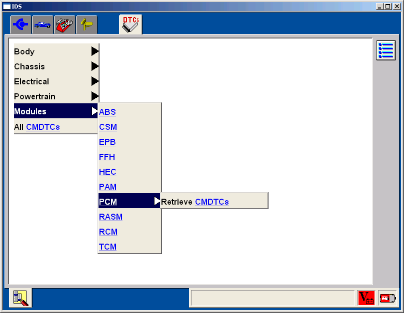 ids2: OBD-II diagnostic program screenshot