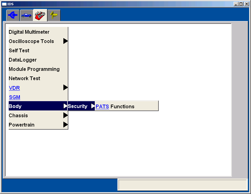ids3: OBD-II diagnostic program screenshot
