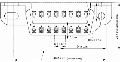 Mercedes obd ii diagnostic connector pinout