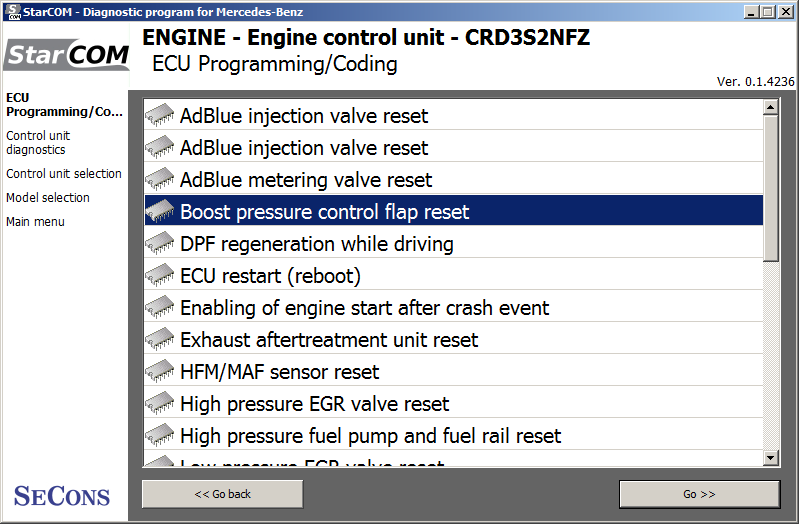 starcom13: OBD-II diagnostic program screenshot