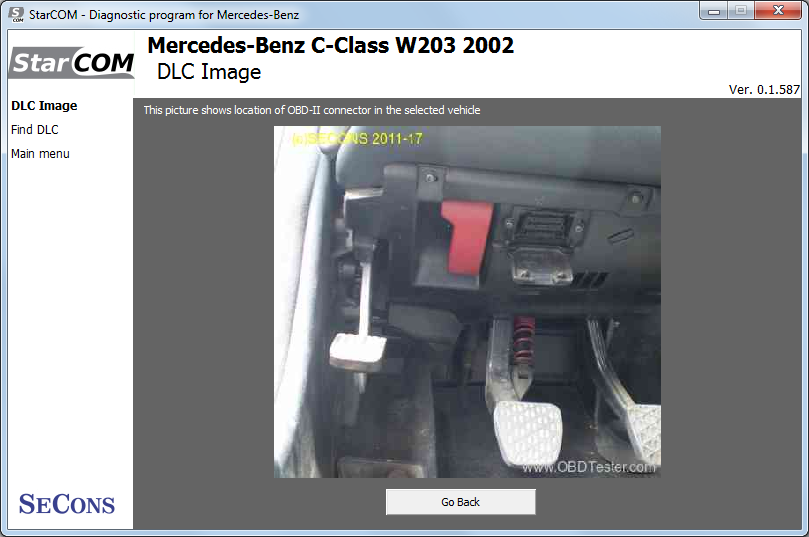 starcom17: OBD-II diagnostic program screenshot