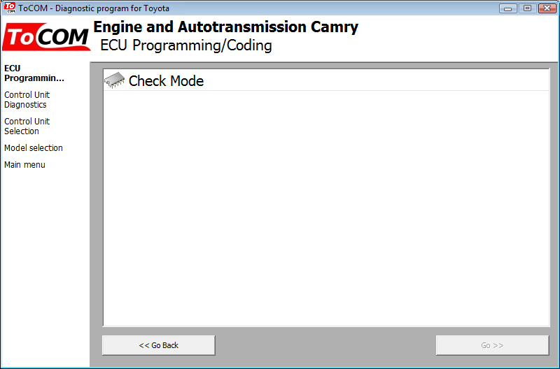 tocom14: OBD-II diagnostic program screenshot